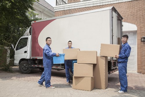 House movers working on a residential move in Wimbledon