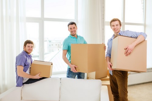Local removals crew navigating Wimbledon street access